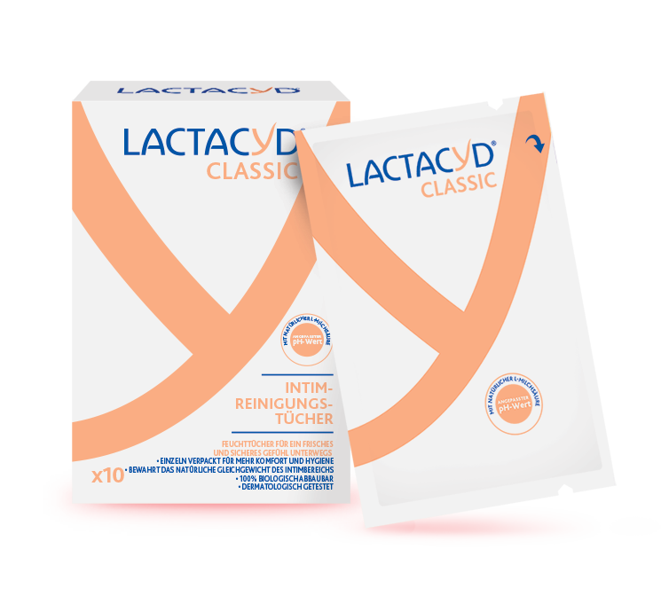 Lactacyd® CLASSIC Intimreinigungstücher einzeln verpackt