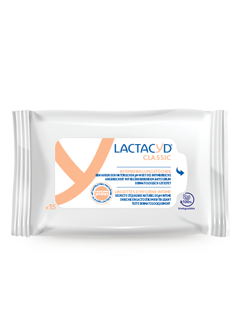 Lactacyd® CLASSIC lingettes d’hygiène intime